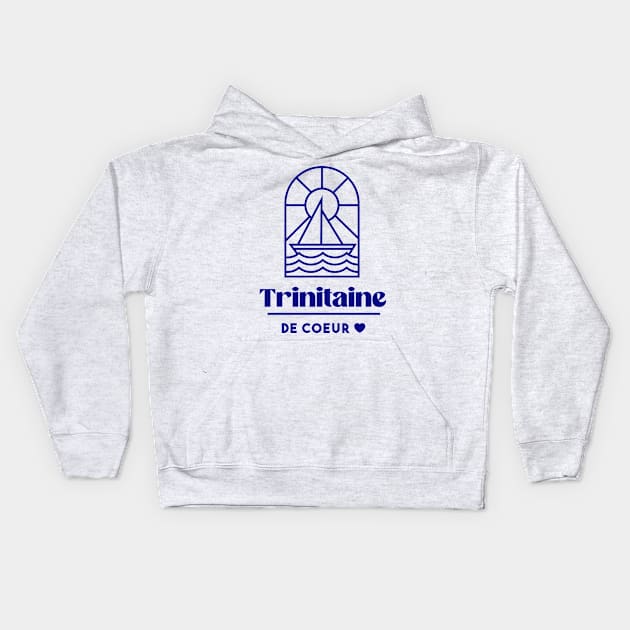 Trinité de coeur - Brittany Morbihan 56 BZH La Trinité sur mer Kids Hoodie by Tanguy44